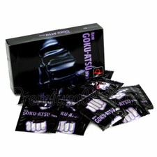 Okamoto GOKU-ATSU condoms Black colored 0.1mm Super Thick Strong Latex BOX of 12 picture