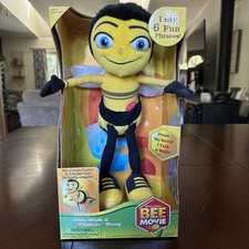 RARE 2007 Dreamworks Bee Movie 14’ Talk Walk & Flutterin Barry Plush NEW In Box picture