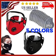Reusable Carbon Filter Dust Mask with Adjustable Goggles, With 5-Layer Filter US picture