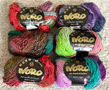 Mixed Lot NORO Kureyon Silk Garden Kid Mohair Lamb's Wool Rainbow Gradient Yarn picture