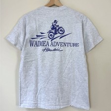 Vintage 90's Hawaii Waimea Adventure Island Quad Motorcross Tee Shirt - Medium picture