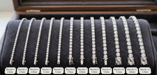 3.2mm Moissanite Tennis Bracelet in 925 Sterling Silver Luxury Unisex jewellery picture