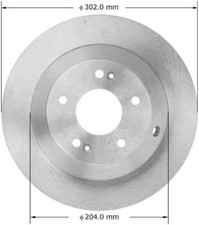 Disc Brake Rotor-Premium Brake Rotor Bendix PRT6037 picture