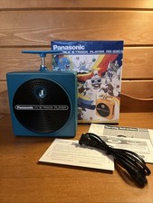 Panasonic RQ-830S TNT Blue Plunger Portable 8-Track Player Restored picture