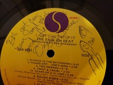 Very Rare Ozzy Osbourne Autograph And Hand Drawn Doodle Vinyl Record 1980  picture