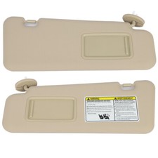 Beige Sun Visor For Toyota Highlander Sun Visor 2008-2013 Beige Pair OEM picture