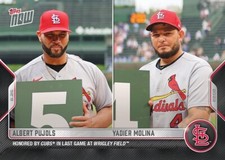 2022 Topps Now #775 Albert Pujols Yadier Molina Print Run: 949 picture