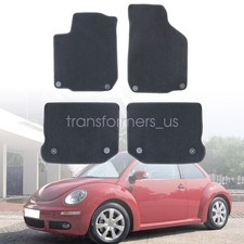 1998-2011 Fits Volkswagen Beetle Front & Rear Velour Floor Mats Carpet Anti-Slip picture