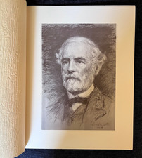 David Silvette Signed Engraving Portrait of Robert E. Lee Richmond, VA Civil War picture
