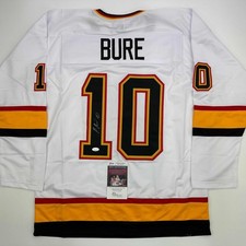 Autographed/Signed Pavel Bure Vancouver White Hockey Jersey JSA COA picture