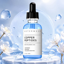 Asterwood Copper Peptides Serum for Face with GHKCu Peptide and Hyaluronic A... picture