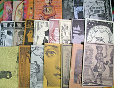 vtg 1990s 2000s art collage zine - Studio Teesha Moore Play Collage Cat + picture