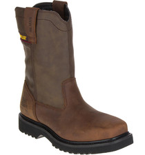 NIB MEN CAT Caterpillar P90835 HUDSON WP ST/SR/STEEL TOE BROWN WORK BOOT picture