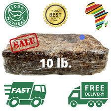 Raw African Black Soap 10 LB - 100% Pure Natural Organic Unrefined Ghana Premium picture