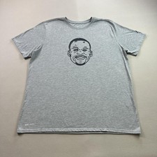 Nike Draymond Green T-Shirt Mens XL Gray Dri-Fit Face Basketball NBA Performance picture