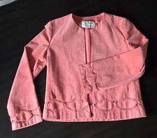 Vintage Vera Maxwell Ultrasuade Jacket Ballerina Pink Unique Sheer Cutouts picture