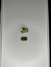 Coach Hardware Replacement, Brass Turnlock, Vintage, Two Piece Set picture
