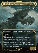 1x Sin, Spira's Punishment - Borderless Light Play MTG Magic - Kid Icarus - picture