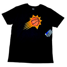 Phoenix Suns NBA Men’s Large Black Graphic Logo T-Shirt NWT picture