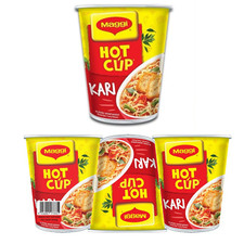 6x Maggi HOT CUP CURRY Flavour - 58g Halal Food Malaysia Fast Instant picture