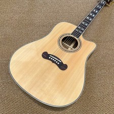Cutaway 41 Inch Solid Spruce Songwriter Acoustic Guitar Rosewood Body Fretboard picture