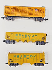 N SCALE MINI LOT ATLAS TRIX BACHMANN HOPPER STOCK CAR PEABODY PSL 6671 UP 47747 picture