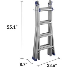 Cosco Articulating Multi-Position Ladder, 18ft., Model# 20918T1ASN picture