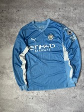 Puma FC Manchester City Cuellar #30 Soccer Football Jersey Long Sleeve Sz L picture