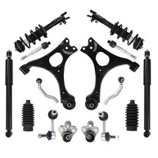 16Pc Kit w/ Frt Lower Control Arm BJ F/R Shocks Sway Bar TieRod Boot 06-11 Civic picture