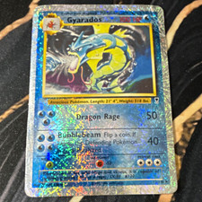Pokemon TCG Gyarados 006/102 Base Set Holo Rare English 100 HP Stage 1 picture