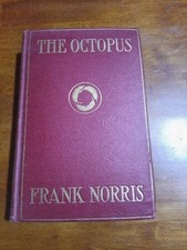 Antique 1904 book THE OCTOPUS by Frank Norris, Epic of Wheat Story of California picture