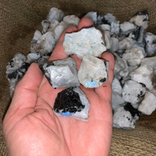 Raw Rough Rainbow Moonstone Chunk Healing Mineral Rock Specimens Gifts 1PCS picture