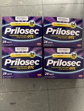 4 New Prilosec OTC 24HR Acid Reducer 20mg - 28 Tablets Each Box Exp. 07/2028 picture