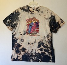 Vintage 1989 Rolling Stones Steel Wheels Tour Tie Dye T-Shirt Size XL picture