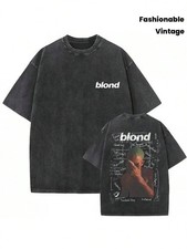 Vintage Frank Ocean Blonde Acid Wash DTG Graphic Tee picture