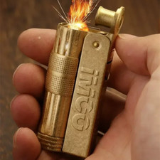 IMCO-Original Original Copper Knurling Craft Stainless Steel Kerosene Lighter picture