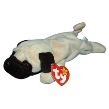 Ty Beanie Baby Pugsly - MWMT (Dog Pug 1996) picture