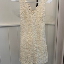 Hollister-co Women's Cream and White Playsuit-romper picture