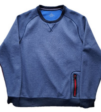 prAna Men's Halgren Urban Tech Long Sleeve Crew Sweatshirt Blue Size XL picture