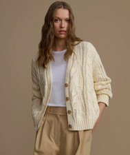 Jenni Kayne Cotton Cable Cardigan picture