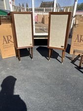 Vintage AR-3A Speakers One Owner W/Boxes MCM Stands & Original Stands Acoustic picture