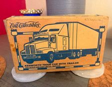 Ertl Collectibles Kenworth T600B Cab w/ Trailer 1:64 Diecast White/Black picture