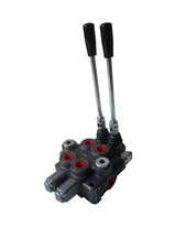 TORA 18,5 GPM (70L) Hydraulic Monoblock Control Valve with 2 Levers, 3/4