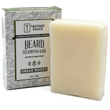 Taconic Shave's Beard & Face Wash Shampoo Bar - Urban Woods Scent -100% Natural picture