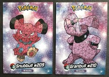 SNUBBULL X GRANBULL LOT - POKEMON JOHTO CRYSTAL CARD COLLECTION CCG HOLO picture