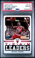 Michael Jordan 2006-07 Fleer Team Leaders #TL-MJ PSA 10 GEM MINT Bulls GOAT picture