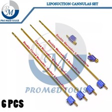 (Set of 6) MicroAire Pal Type Fitting Liposuction Cannulas REUSABLE Premium picture