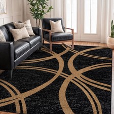 Rugshop Area Rug Modern Abstract Circles Design Rug Indoor Rugs for Living Room picture