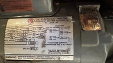 US Electrical 1/3 HP 115/208/230 E523-SEP 1 PH 1.25 S.F. 6.8/3.1 FLA picture