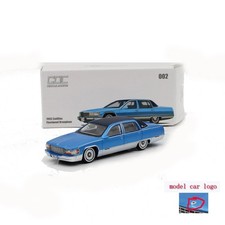 1/64 GOC 1993 Cadillac Fleetwood Brougham old version Blue Collectible Car Model picture